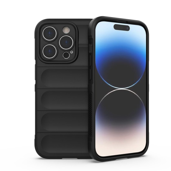 Magic Shield Case for iPhone 14 Pro flexible armored cover Μαύρο Magic Shield Case for iPhone 14 Pro flexible armored cover Μαύρο