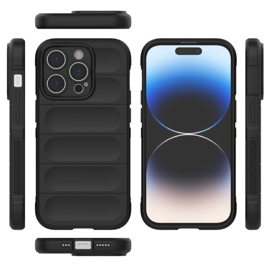 Magic Shield Case for iPhone 14 Pro flexible armored cover Μαύρο Magic Shield Case for iPhone 14 Pro flexible armored cover Μαύρο