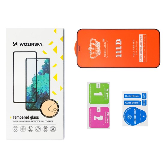 Wozinsky Case Friendly Full Glue Full Face Tempered Glass Μαύρο (Galaxy S23+)