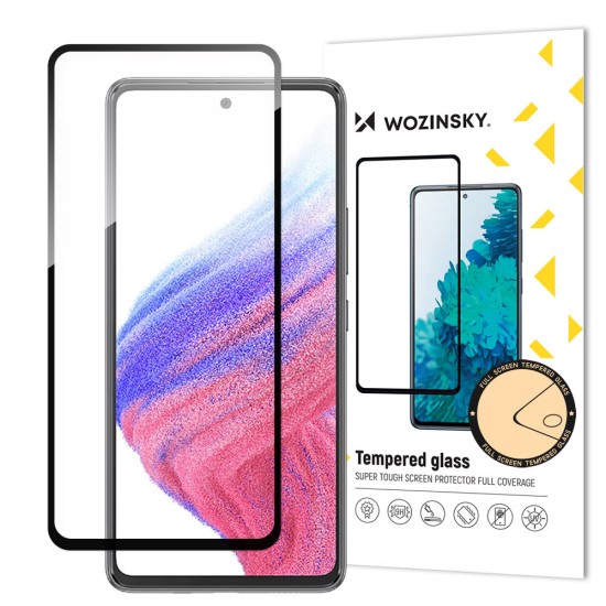 Wozinsky Full Glue Tempered Glass Samsung Galaxy A54 5G 9H Full Screen Tempered Glass Black Frame Wozinsky Full Glue Tempered Glass Samsung Galaxy A54 5G 9H Full Screen Tempered Glass Black Frame