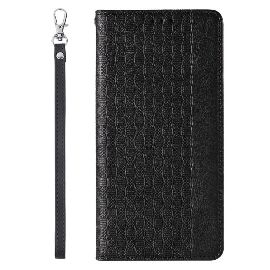 Hurtel Magnet Strap Wallet Δερματίνης Μαύρο (Galaxy S23) Hurtel Magnet Strap Wallet Δερματίνης Μαύρο (Galaxy S23)