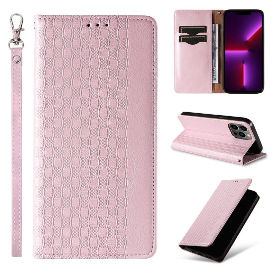 Magnet Strap Case Case For Samsung Galaxy S23 Ultra Flip Wallet Mini Lanyard Stand Pink Magnet Strap Case Case For Samsung Galaxy S23 Ultra Flip Wallet Mini Lanyard Stand Pink