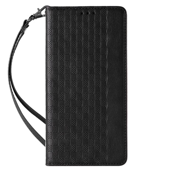 Hurtel Magnet Strap Wallet Δερματίνης Μαύρο (Galaxy A54) Hurtel Magnet Strap Wallet Δερματίνης Μαύρο (Galaxy A54)