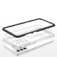 Clear 3in1 case for Samsung Galaxy A14 silicone cover with frame black Clear 3in1 case for Samsung Galaxy A14 silicone cover with frame black