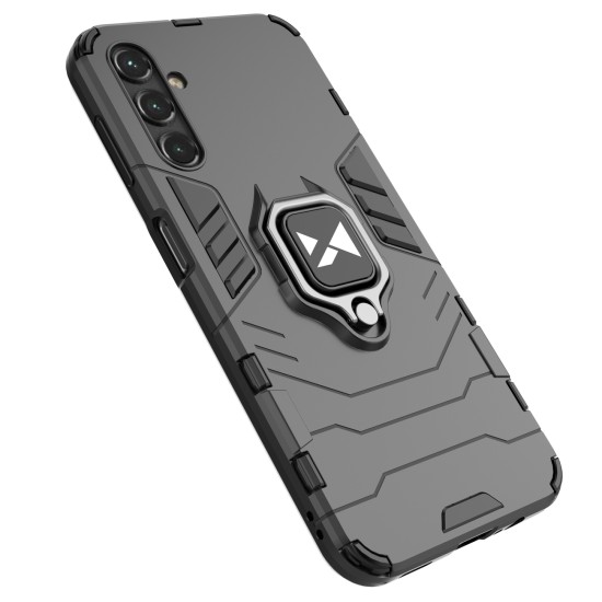 Wozinsky Ring Armor case for Samsung Galaxy A14 armored cover magnetic holder ring black