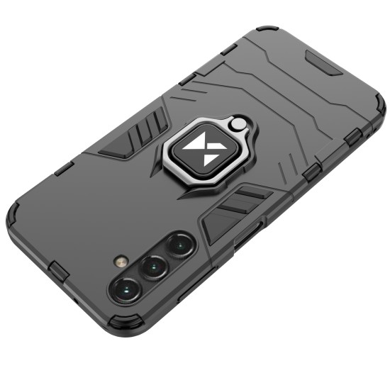 Wozinsky Ring Armor case for Samsung Galaxy A14 armored cover magnetic holder ring black