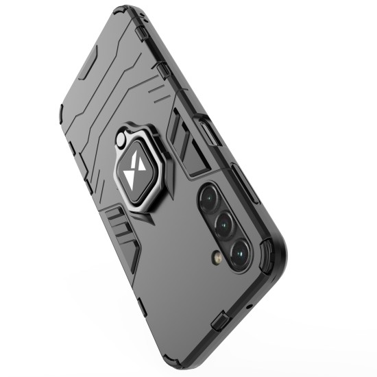 Wozinsky Ring Armor case for Samsung Galaxy A14 armored cover magnetic holder ring black