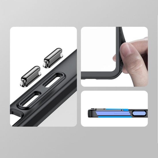 Outer Space Case Xiaomi Poco X5 Pro 5G / Redmi Note 12 Pro cover with flexible frame black Outer Space Case Xiaomi Poco X5 Pro 5G / Redmi Note 12 Pro cover with flexible frame black