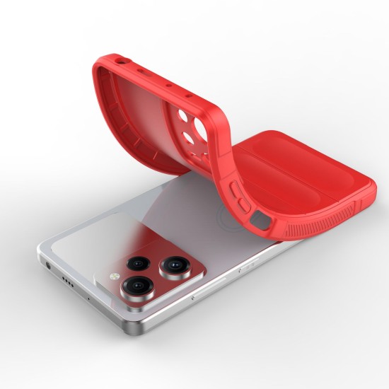 Magic Shield Case for Xiaomi Redmi Note 12 Pro / Poco X5 Pro 5G flexible armored cover red Magic Shield Case for Xiaomi Redmi Note 12 Pro / Poco X5 Pro 5G flexible armored cover red