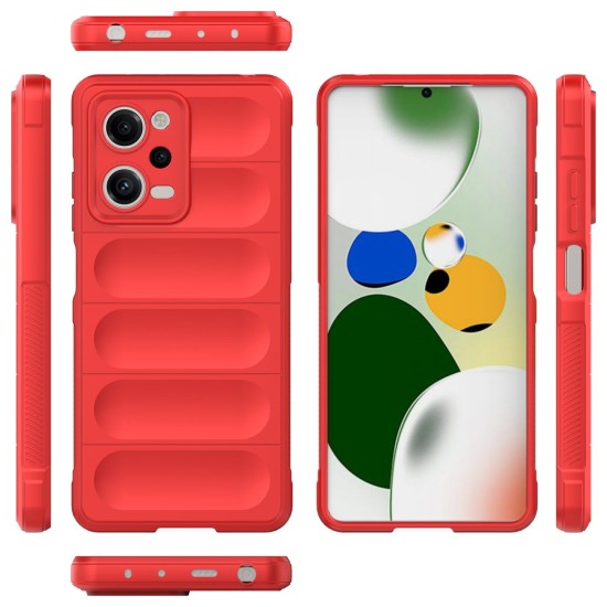 Magic Shield Case for Xiaomi Redmi Note 12 Pro / Poco X5 Pro 5G flexible armored cover red Magic Shield Case for Xiaomi Redmi Note 12 Pro / Poco X5 Pro 5G flexible armored cover red