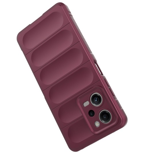 Magic Shield Case Cover for Xiaomi Redmi Note 12 Pro / Poco X5 Pro 5G Flexible Armor Cover Burgundy Magic Shield Case Cover for Xiaomi Redmi Note 12 Pro / Poco X5 Pro 5G Flexible Armor Cover Burgundy