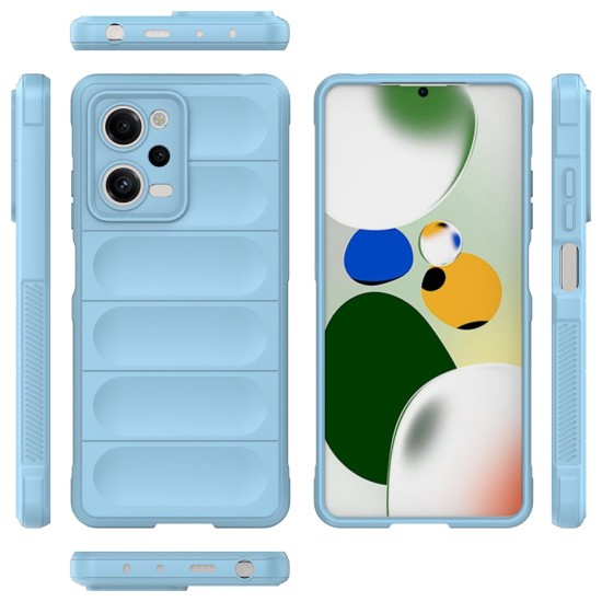Magic Shield Case Cover for Xiaomi Redmi Note 12 Pro / Poco X5 Pro 5G Flexible Armor Light Blue Magic Shield Case Cover for Xiaomi Redmi Note 12 Pro / Poco X5 Pro 5G Flexible Armor Light Blue