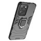 Ring Armor Case for Xiaomi Redmi Note 12 Pro / Poco X5 Pro 5G Armor Cover Magnetic Holder Ring Black