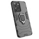 Ring Armor Case for Xiaomi Redmi Note 12 Pro / Poco X5 Pro 5G Armor Cover Magnetic Holder Ring Black