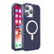 Magnetic Color Matte Case for iPhone 15 - navy blue