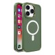 Magnetic case with MagSafe Color Matte Case for iPhone 15 Pro - green Magnetic case with MagSafe Color Matte Case for iPhone 15 Pro - green