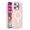 Magnetic Color Matte Case for iPhone 15 Pro - pink