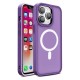 Magnetic Color Matte Case for iPhone 15 Pro Max - purple Magnetic Color Matte Case for iPhone 15 Pro Max - purple