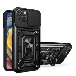 Hurtel Hybrid Back Cover Ανθεκτική Μαύρο (iphone 15 plus black)