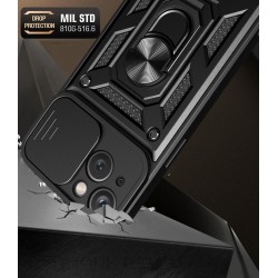 Hurtel Hybrid Back Cover Ανθεκτική Μαύρο (iphone 15 plus black) Hurtel Hybrid Back Cover Ανθεκτική Μαύρο (iphone 15 plus black)