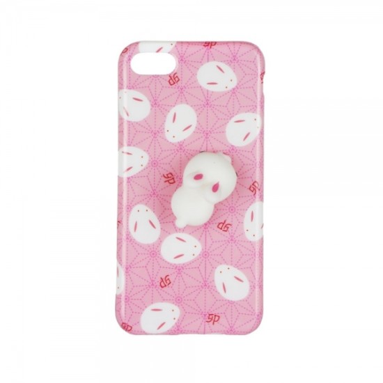 Θήκη Σιλικόνης SPD Antistress Rabbit για iPhone 6 6S Backcover Ροζ Άσπρο Σχέδιο