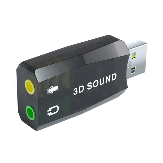 Powertech USB Κάρτα ήχου 5.1CH, με έξοδο μικρόφωνου και ακουστικού Powertech USB Κάρτα ήχου 5.1CH, με έξοδο μικρόφωνου και ακουστικού