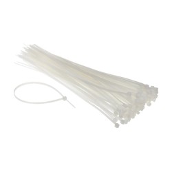 Powertech δεματικά καλωδίων TIES-019, 150x3mm, λευκό