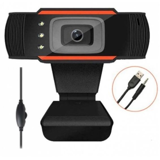 Lamtech HD 1280x720p 8Mp Web Camera Μαύρο