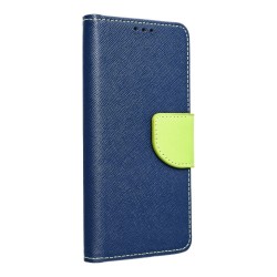 Fancy Wallet Δερματίνης Galaxy A52 4G / A52 5G / A52s Μπλε - Λαχανί