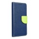 Fancy Wallet Δερματίνης Galaxy A52 4G / A52 5G / A52s Μπλε - Λαχανί