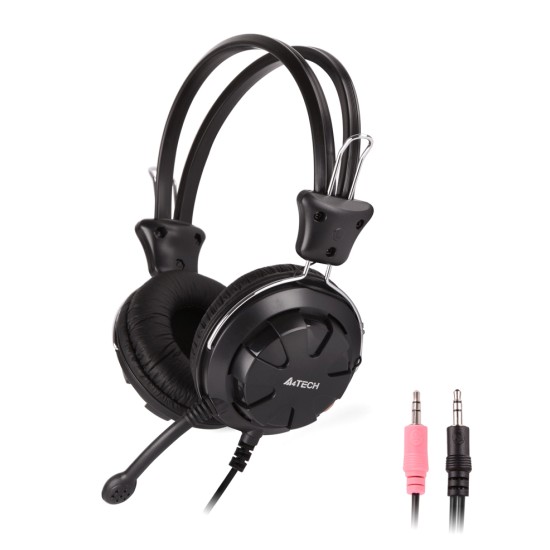 A4Tech Headset HS-28, 3.5mm, 40mm ακουστικά, stereo, Μαύρο