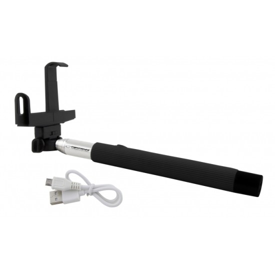 Esperanza Bluetooth selfie stick EMM115, Smartphone / κάμερα, 23.5-105cm Μαύρο