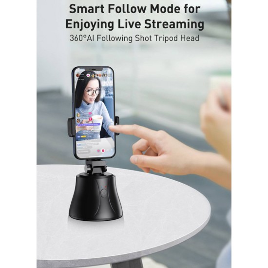 Baseus Smart βάση για Smartphone με trackIng, SUYT-B01, Μαύρο Baseus Smart βάση για Smartphone με trackIng, SUYT-B01, Μαύρο