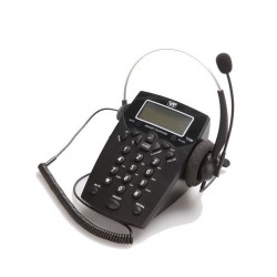 Ενσύρματο Τηλέφωνο VT T200 Με Ακουστικά Headset VT1000 Μαύρο