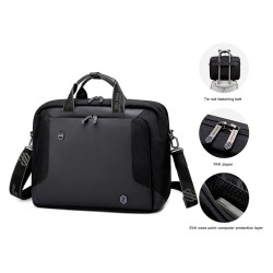 Arctic Hunter τσάντα ώμου GW0004-BK με θήκη laptop 15.1", Μαύρο