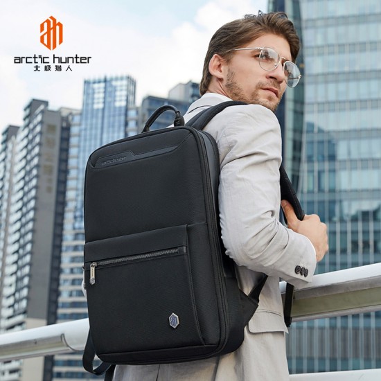 Arctic Hunter τσάντα πλάτης B00410-BK με θήκη laptop, πτυσσόμενη, Μαύρο